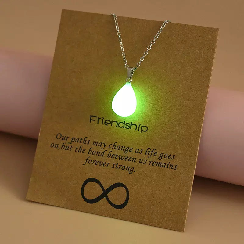 " Charms are Glowing " Friendship Necklace