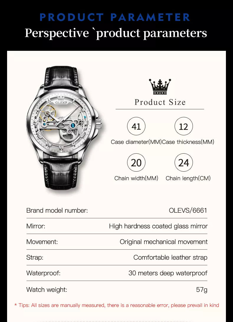 OLEV 6661 Watch " Fashion " Water Proof