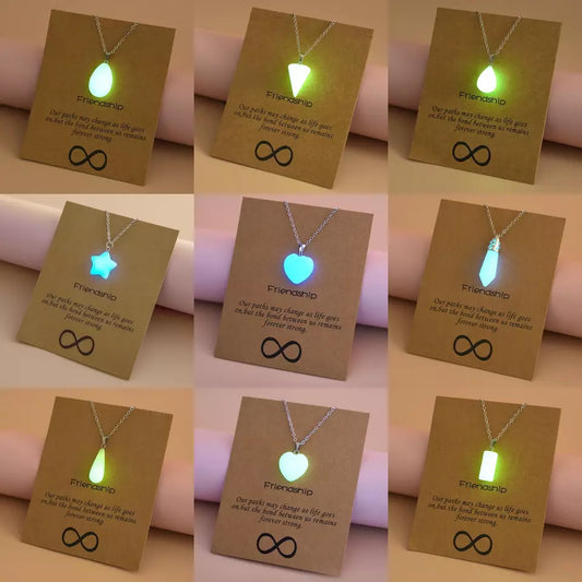 " Charms are Glowing " Friendship Necklace